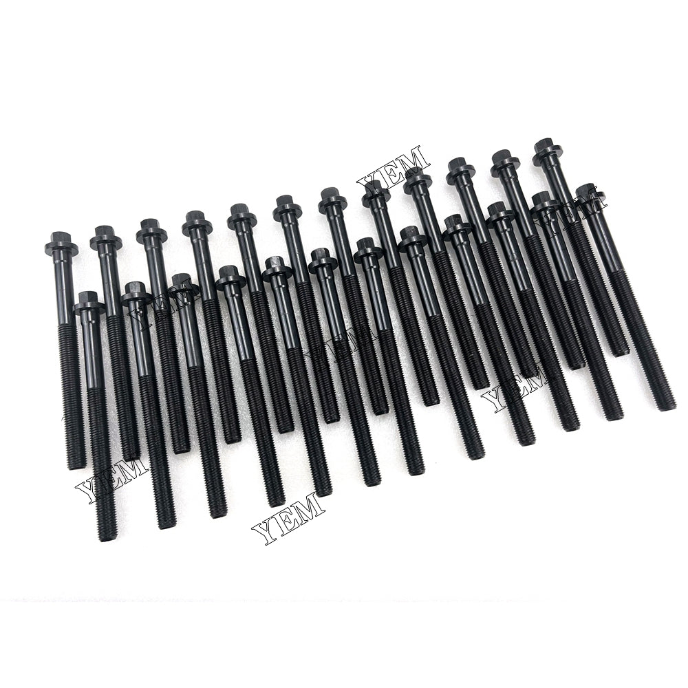 24 PCS Cylinder Head Bolt for Liebherr D934 D934L D934S Excavator Engine